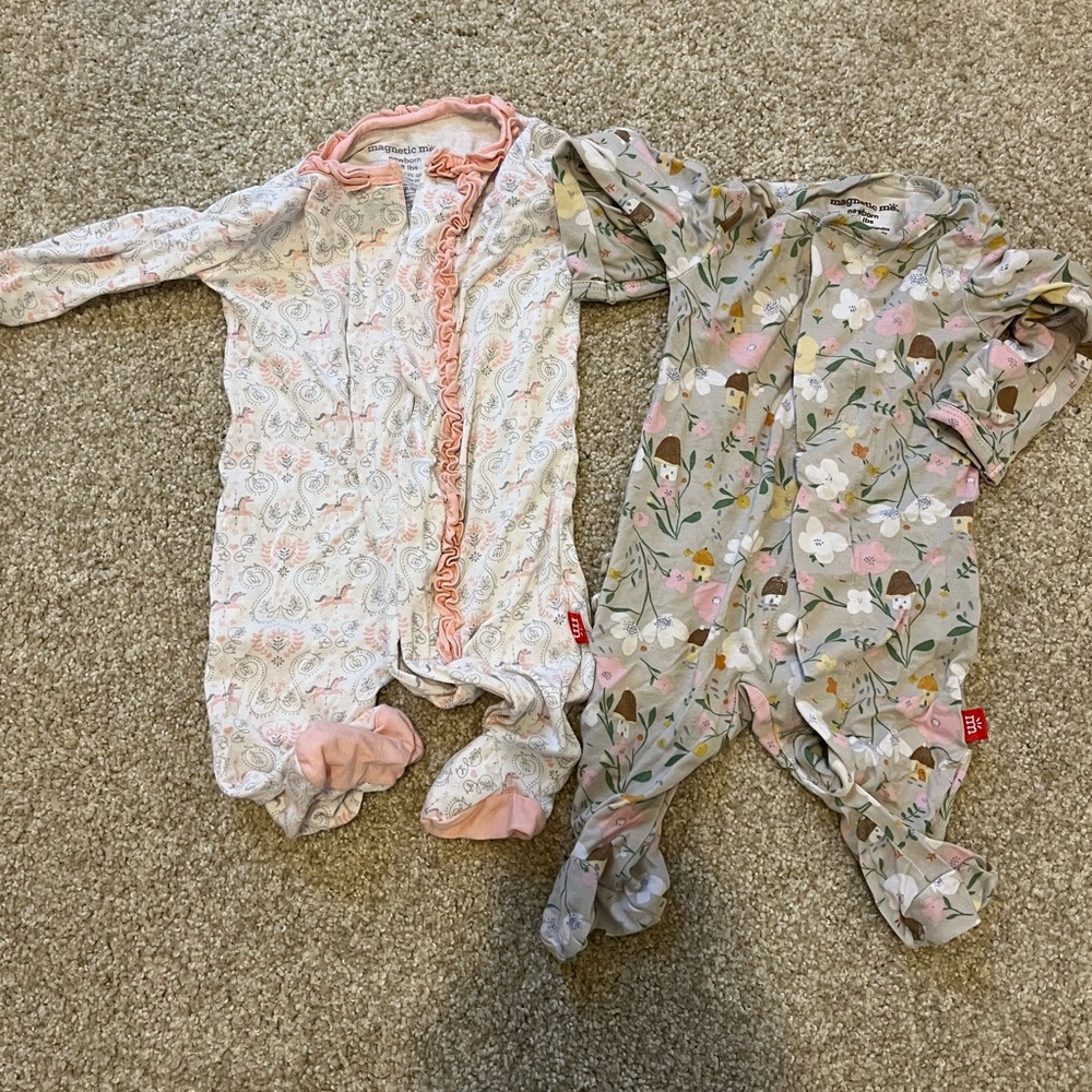 2 Magnetic Me newborn outfits